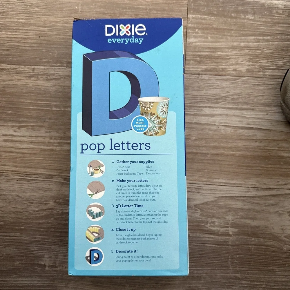 Open Box 67 Count Dixie Bathroom Cups Pack 5 oz (4Type Everyday Medallions) 2016